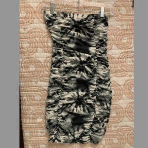 Tie Dye Sexy Ruched Summer Tube Mini Dress- Super Stretchy! 💋